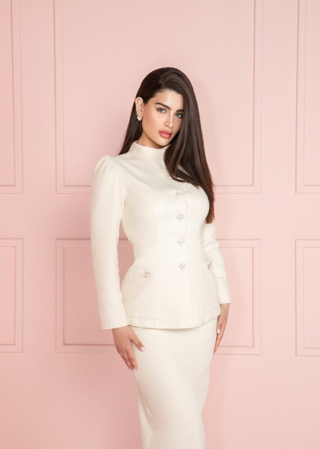 Elegance Cream Wool Suit