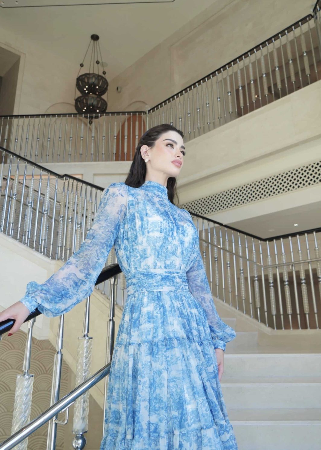 Portrait of Adele Floral Chiffon Dress